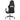 Scaun de gaming cu suport picioare, negru, piele ecologică