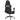 Scaun de gaming cu suport picioare, negru, piele ecologică
