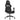 Scaun de gaming cu suport picioare, negru, textil