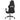 Scaun de gaming cu suport picioare, negru, textil