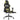 Scaun de gaming cu suport picioare, negru/verde deschis, textil