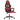 Scaun de gaming cu suport picioare, negru/roșu, piele ecologică
