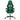 Scaun de gaming cu suport picioare negru/verde, piele ecologică