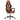 Scaun de gaming cu suport picioare, negru/oranj, piele eco
