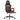 Scaun de gaming cu suport picioare, negru/roșu vin, piele eco