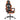 Scaun de gaming cu suport picioare, negru/oranj, piele eco