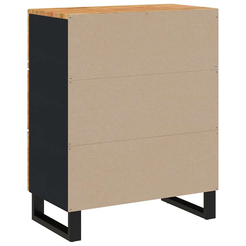 Servante, 2 buc., 60x33x75 cm, lemn masiv de acacia