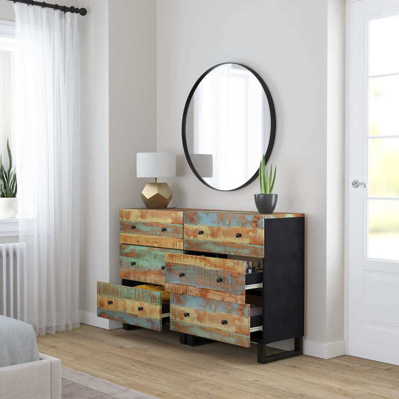 Servante, 2 buc., 60x33x75 cm, lemn masiv reciclat