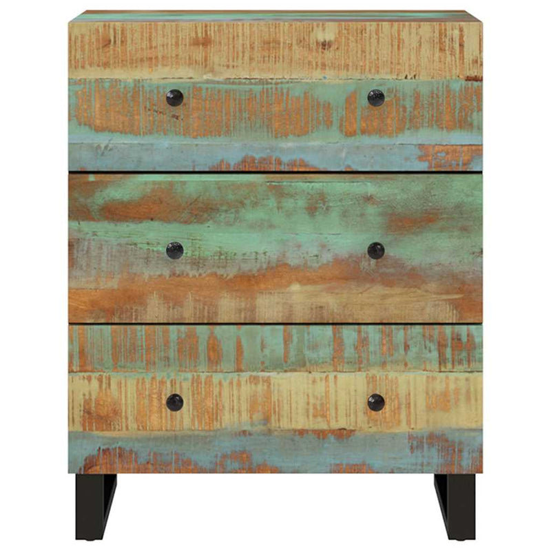 Servante, 2 buc., 60x33x75 cm, lemn masiv reciclat