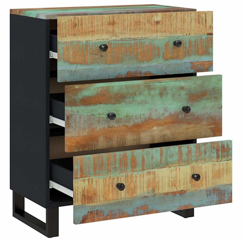 Servante, 2 buc., 60x33x75 cm, lemn masiv reciclat