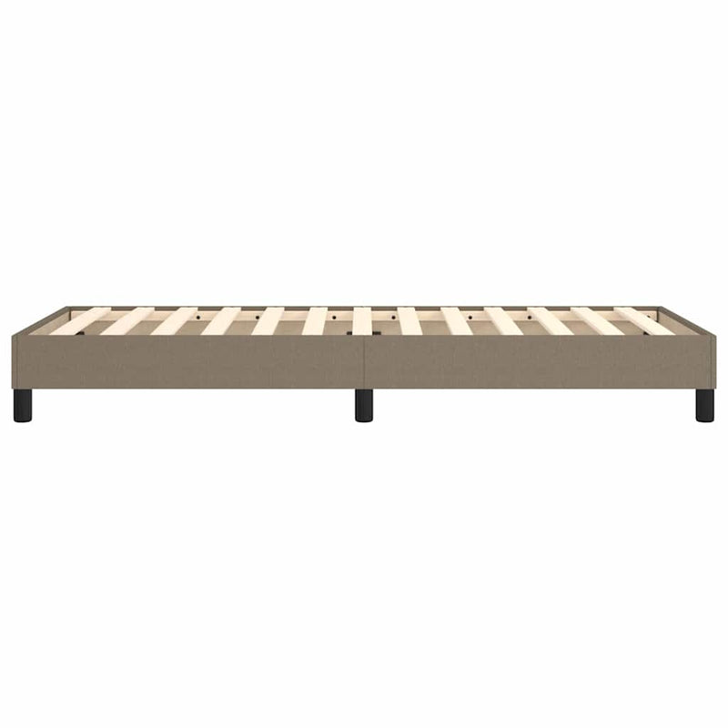 Cadru de pat cu arcuri Taupe 90x190 cm Stofa