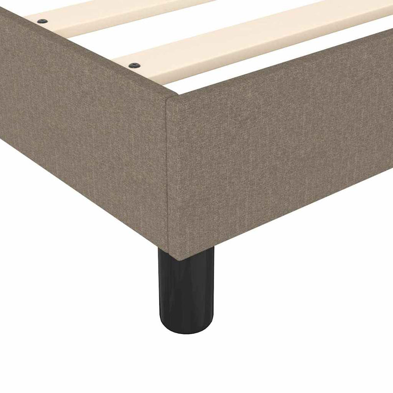 Cadru de pat cu arcuri Taupe 90x190 cm Stofa