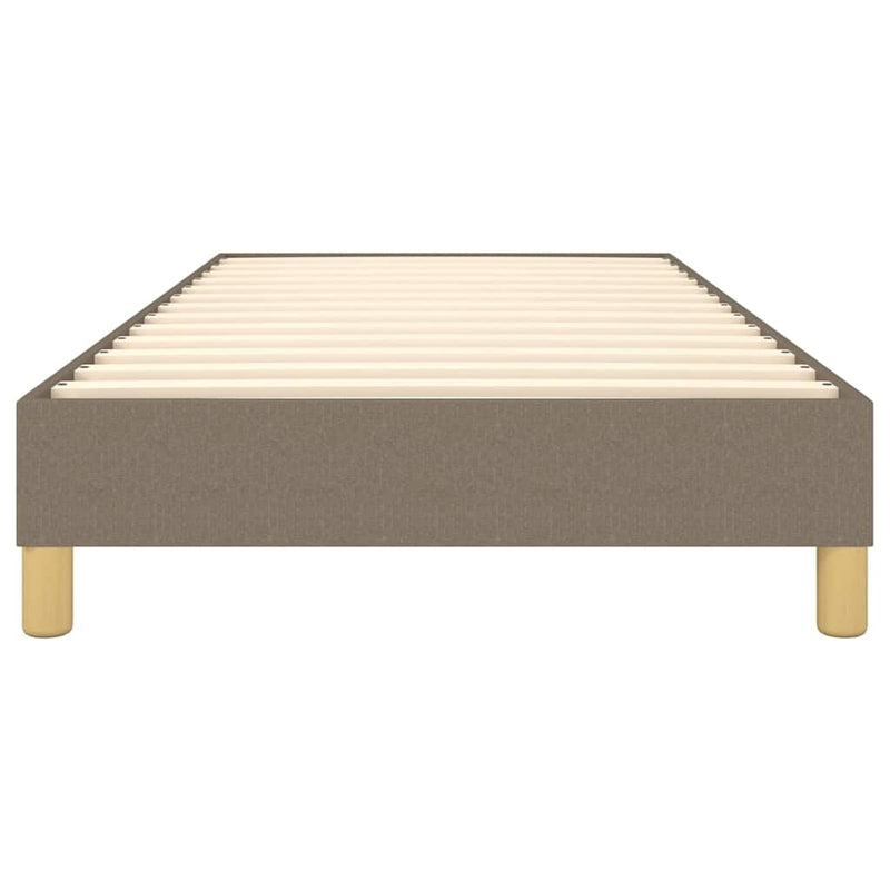 Cadru de pat cu arcuri Taupe 90x190 cm Stofa