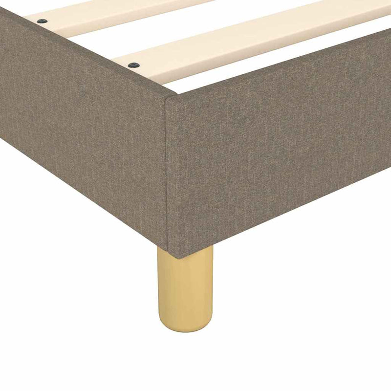 Cadru de pat cu arcuri Taupe 90x190 cm Stofa