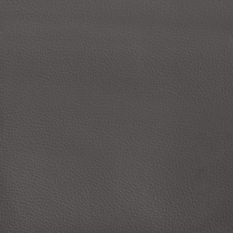 Cadru de pat cu arcuri, gri, 90x200 cm, piele ecologică