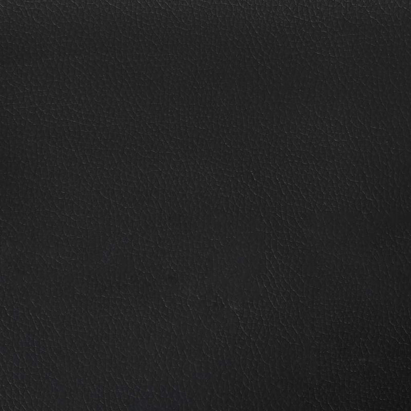 Cadru de pat cu arcuri, negru, 180x200 cm, piele ecologică