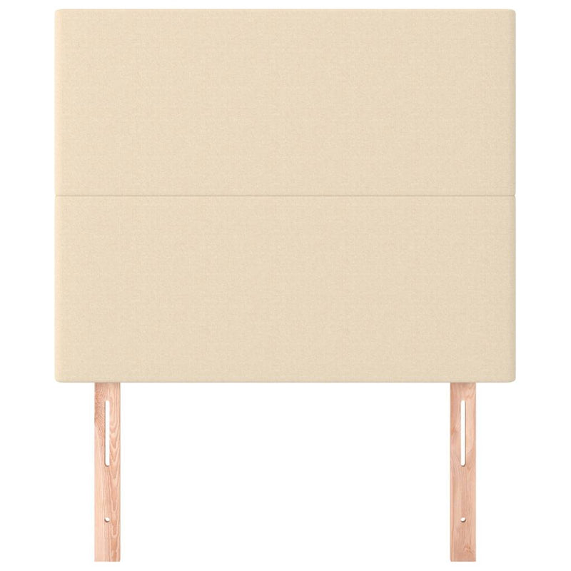 Tăblie de pat crem 100x5x118/128 cm, material textil