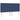 Tăblie de pat albastră 200x5x118/128 cm, material textil