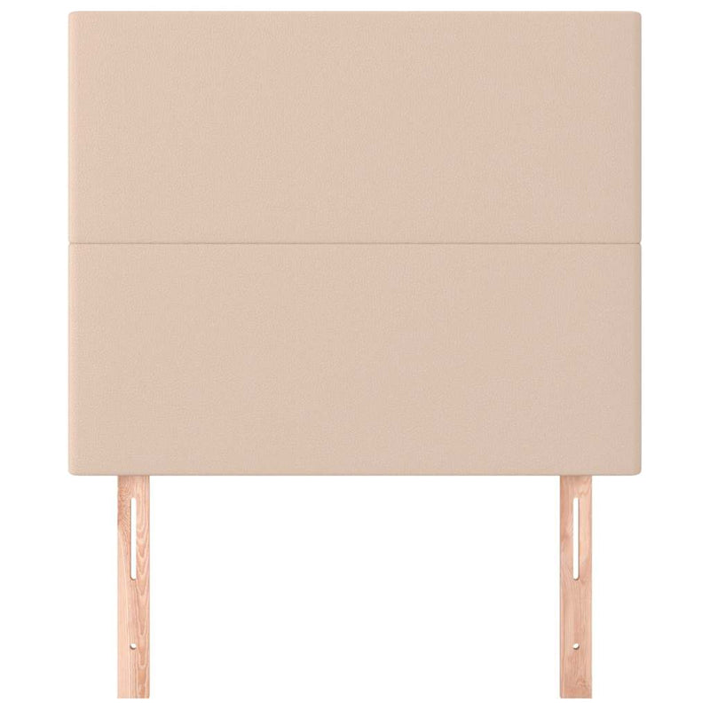 Tăblie de pat Cappuccino 100x5x118/128 cm piele ecologică