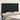 Tăblie de pat neagră 144x5x118/128 cm piele ecologică