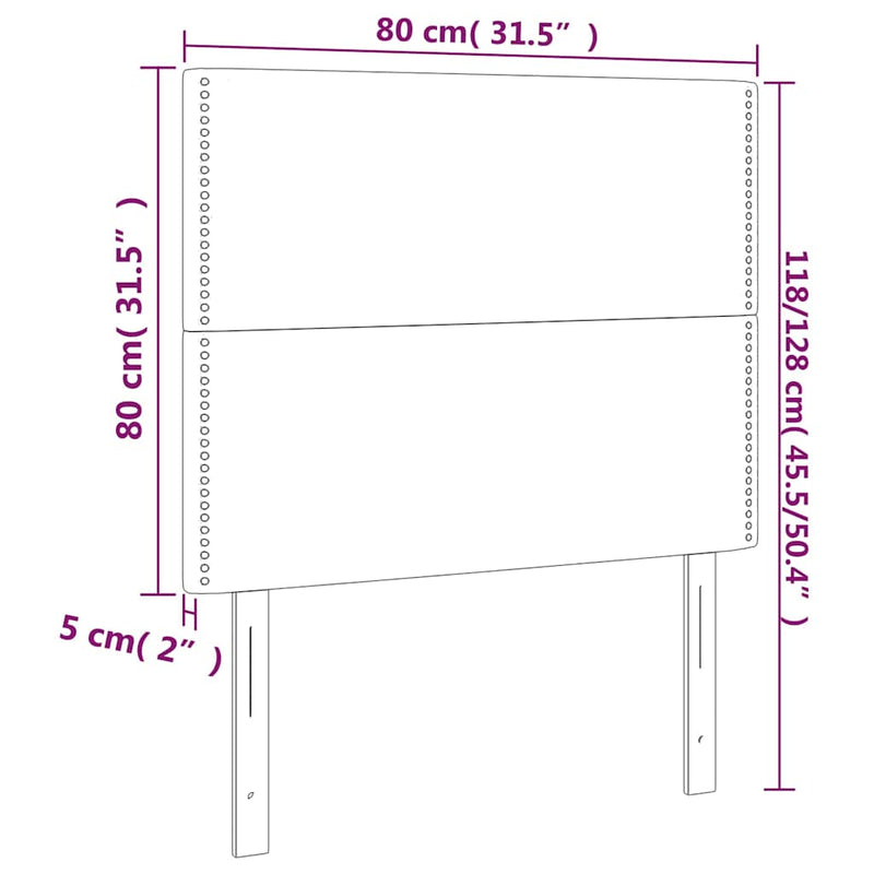 Tăblie de pat roz 80x5x118/128 cm catifea