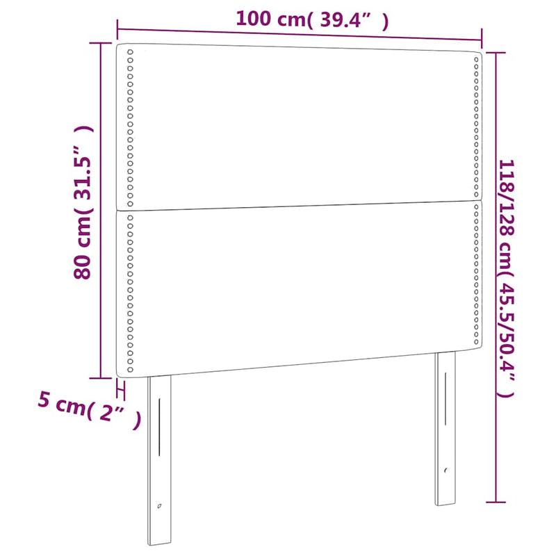 Tăblie de pat neagră 100x5x118/128 cm piele ecologică