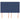Tăblie de pat albastră 144x5x118/128 cm, material textil
