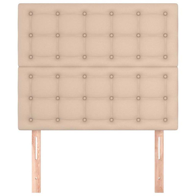 Tăblie de pat Cappuccino 100x5x118/128 cm piele ecologică