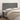 Tăblie de pat gri 200x5x118/128 cm piele ecologică