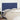 Tăblie de pat albastră 160x5x118/128 cm, material textil