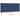 Tăblie de pat albastră 200x5x118/128 cm, material textil