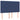 Tăblie de pat albastră 144x7x118/128 cm, material textil