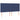 Tăblie de pat albastră 200x5x118/128 cm, material textil