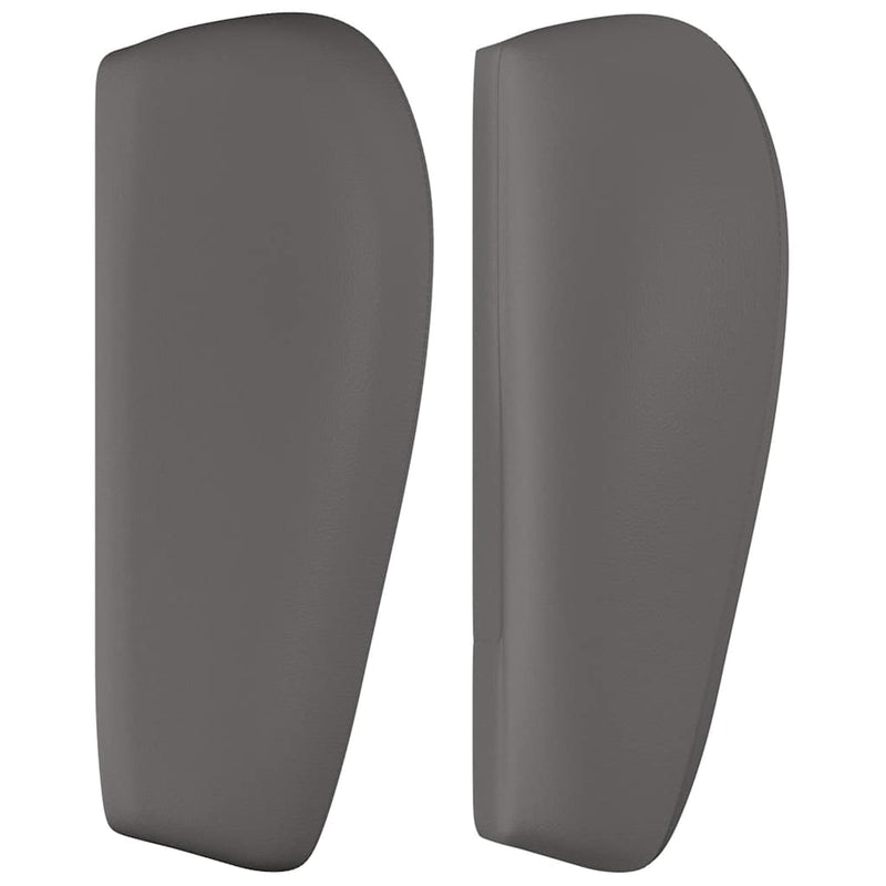 Tăblie de pat cu aripioare gri 83x23x78/88 cm piele ecologică