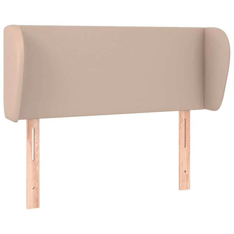 Tăblie pat cu aripioare cappuccino 83x23x78/88 cm piele eco