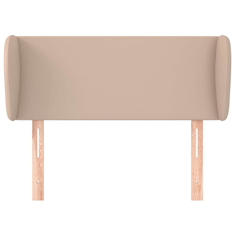 Tăblie pat cu aripioare cappuccino 83x23x78/88 cm piele eco