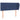 Tăblie de pat cu aripioare, albastru, 83x23x78/88 cm textil