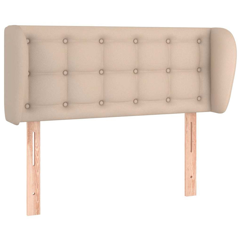 Tăblie pat cu aripioare cappuccino 83x23x78/88 cm piele eco