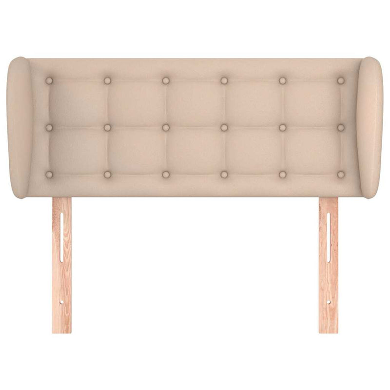 Tăblie pat cu aripioare cappuccino 83x23x78/88 cm piele eco