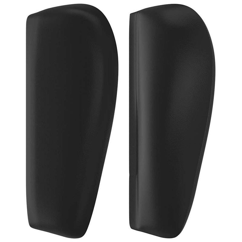 Tăblie de pat cu aripioare negru 203x23x78/88cm piele ecologică