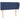Tăblie de pat cu aripioare albastru 93x23x78/88 cm textil
