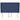 Tăblie de pat cu aripioare, albastru, 147x23x118/128 cm, textil