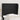 Tăblie de pat cu aripioare, negru, 83x23x118/128 cm, piele eco