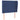 Tăblie de pat cu aripioare, albastru, 103x23x118/128 cm, textil