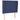 Tăblie de pat cu aripioare, albastru, 103x23x118/128 cm, textil