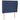 Tăblie de pat cu aripioare, albastru, 93x23x118/128 cm, textil