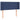 Tăblie de pat cu aripioare albastru 103x16x78/88 cm textil