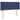 Tăblie de pat cu aripioare albastru 93x16x78/88 cm textil