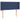 Tăblie de pat cu aripioare albastru 83x16x78/88 cm textil
