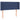 Tăblie de pat cu aripioare albastru 93x16x78/88 cm textil